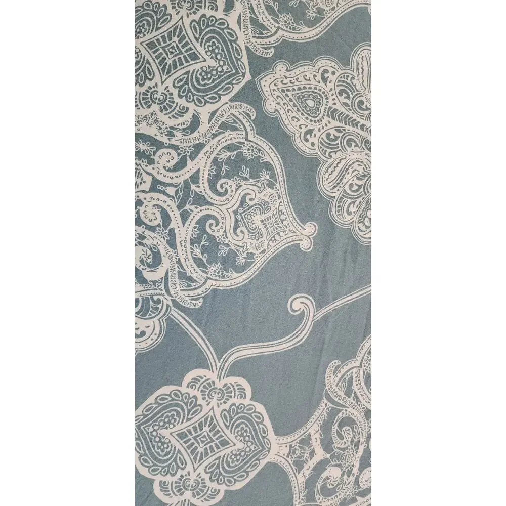 Pottery Barn Alana Medallion Duvet Cover Porcelain Blue Ivory California King